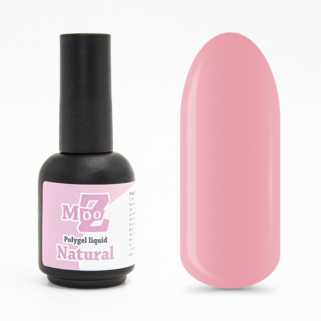 Polygel liquid MOOZ Natural жидкий полигель, 16 мл