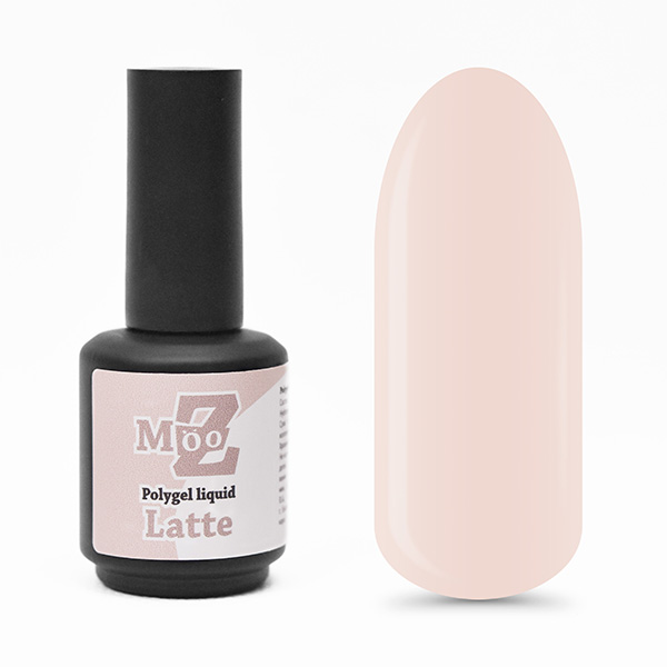 Polygel liquid MOOZ Latte жидкий полигель, 16 мл