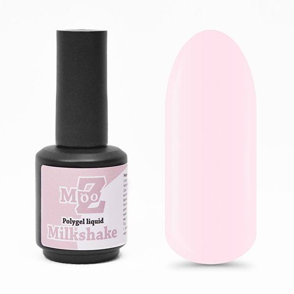 Polygel liquid MOOZ Milkshake жидкий полигель, 16 мл