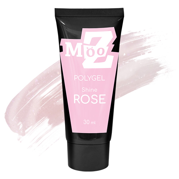 POLYGEL Mooz ROSE shine, 30 мл